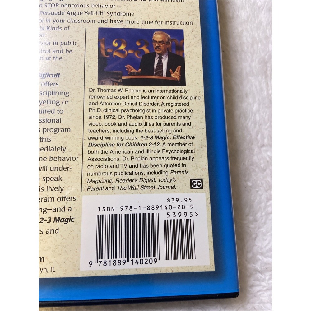 1-2-3 Magic Dvd 2005 Managing Difficult Behavior‎ in Children Aged 2-12 Phelan - Picture 7 of 12
